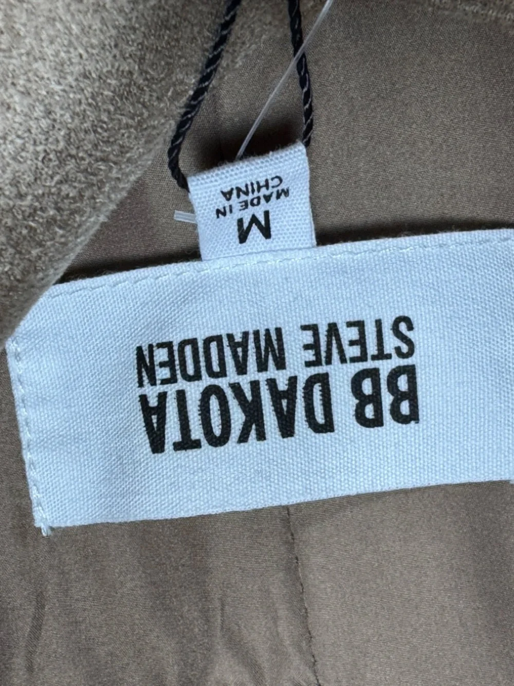 BB Dakota Steve Maden Women's Tan Faux Suede Jacket Size Medium - Picture 12 of 15